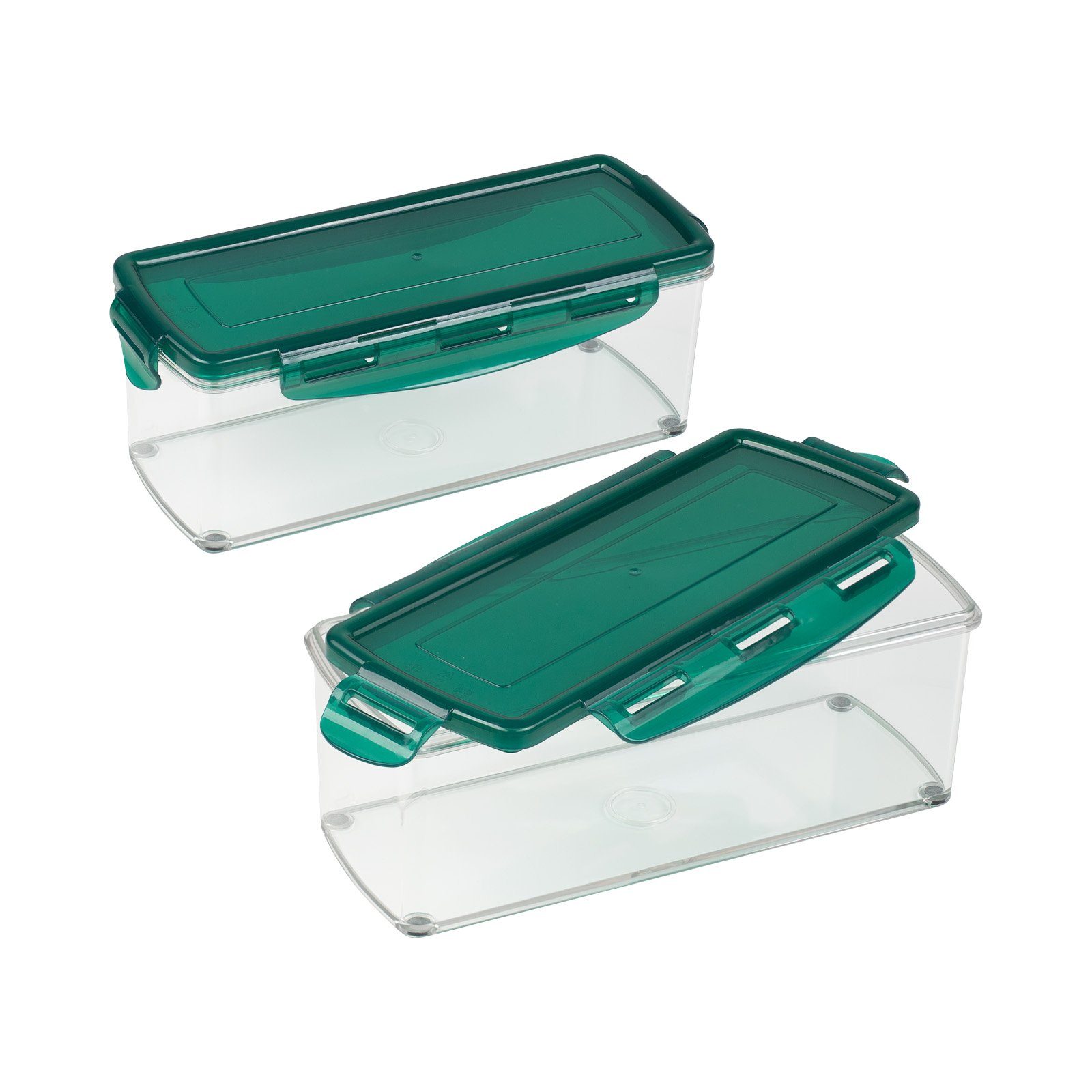 Genius Gemüseschneider Nicer Dicer Smart Zubehör Auffangbehälter, Set 4-tlg., zum Frischhalten für Gemüse Obst
