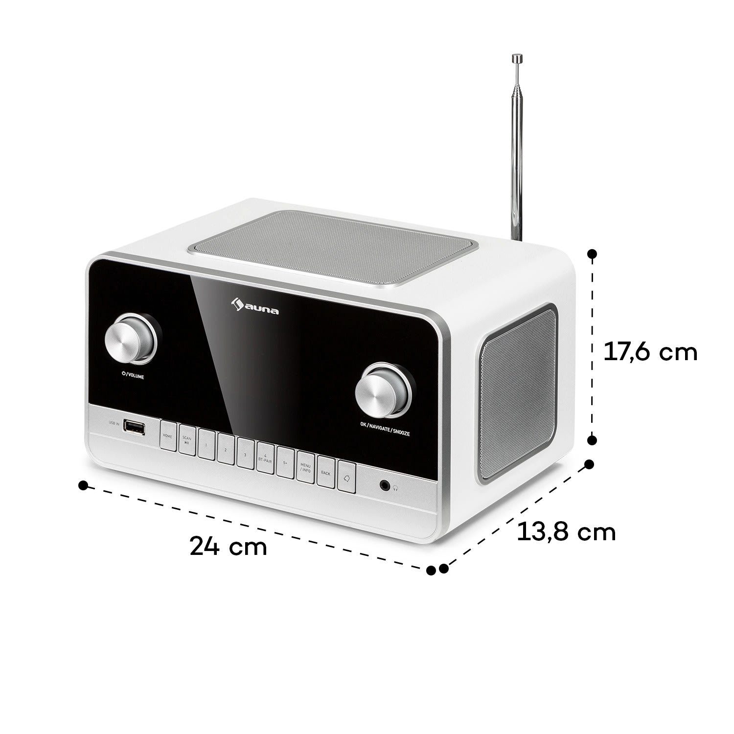 Auna Connect 150 MKII 2.1-Internetradio DAB/DAB+/FM Spotify BT 2,8
