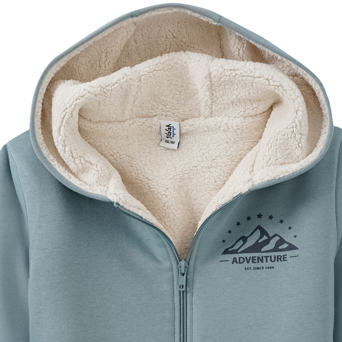 Kinder Sweatjacke mit Teddyplüsch