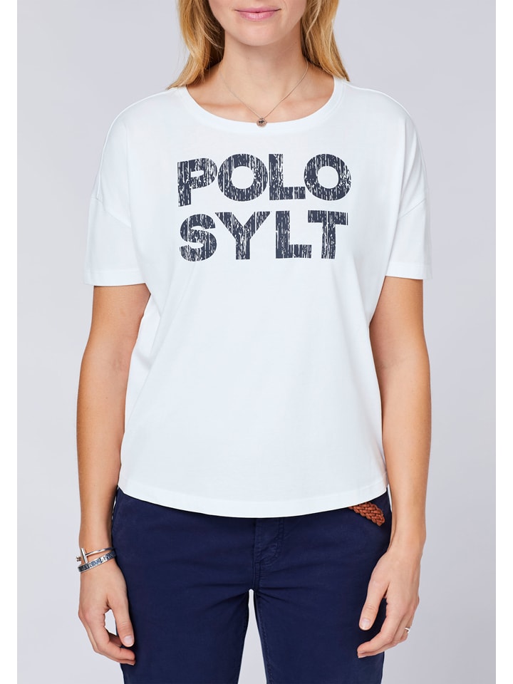 Polo Sylt Shirt in Weiß günstig kaufen