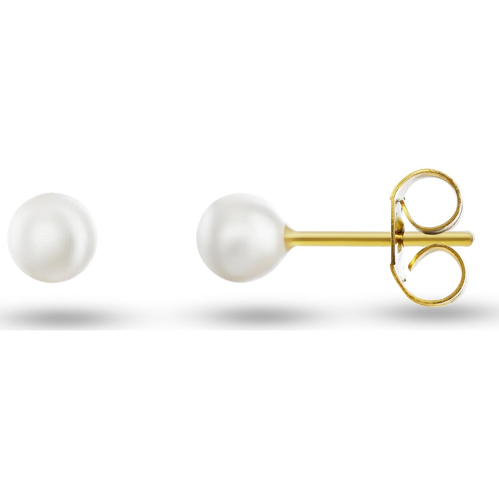 FAVS Boucles d'oreilles à fermoir à poussette Acier inoxydable Boucles d'oreilles