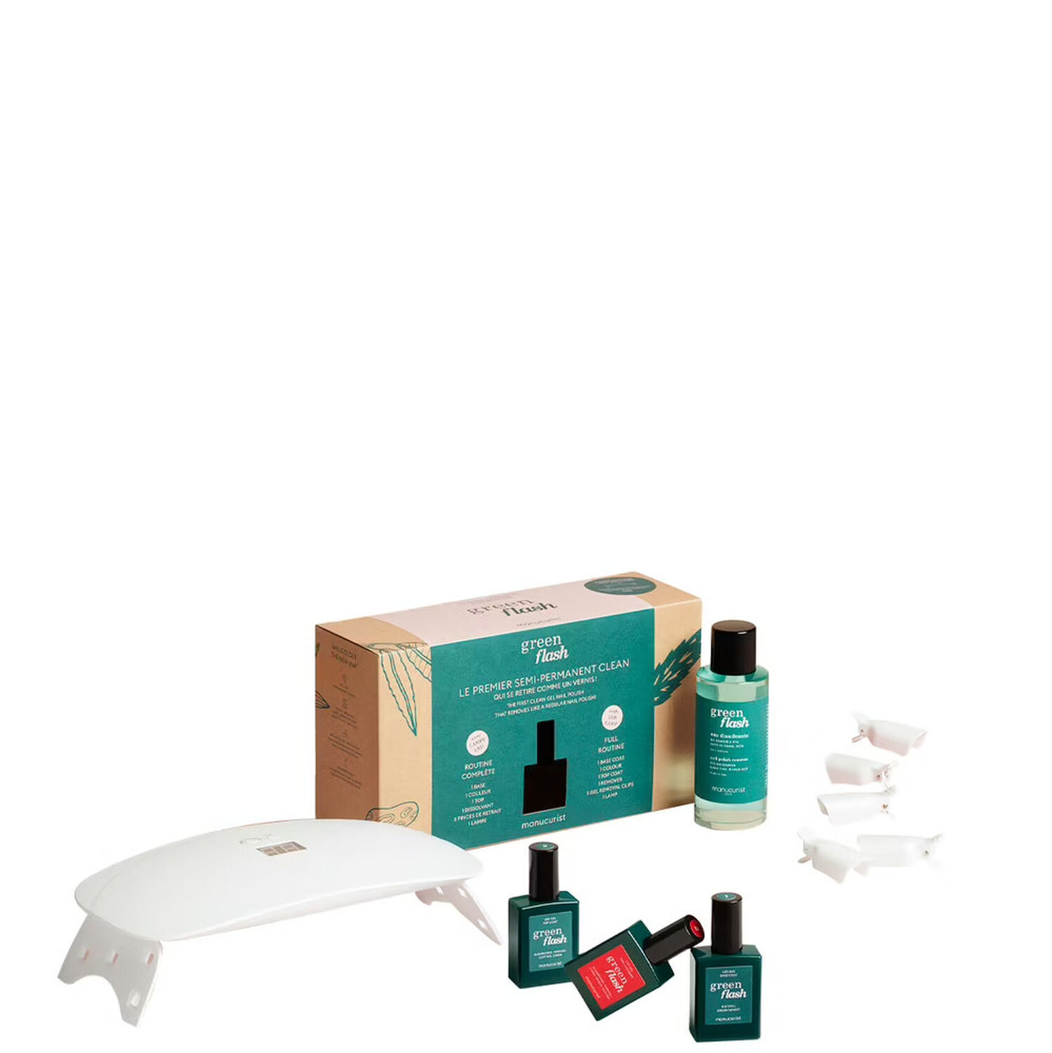 Manucurist Routine Green Flash Coffret Vernis Semi-Permanent