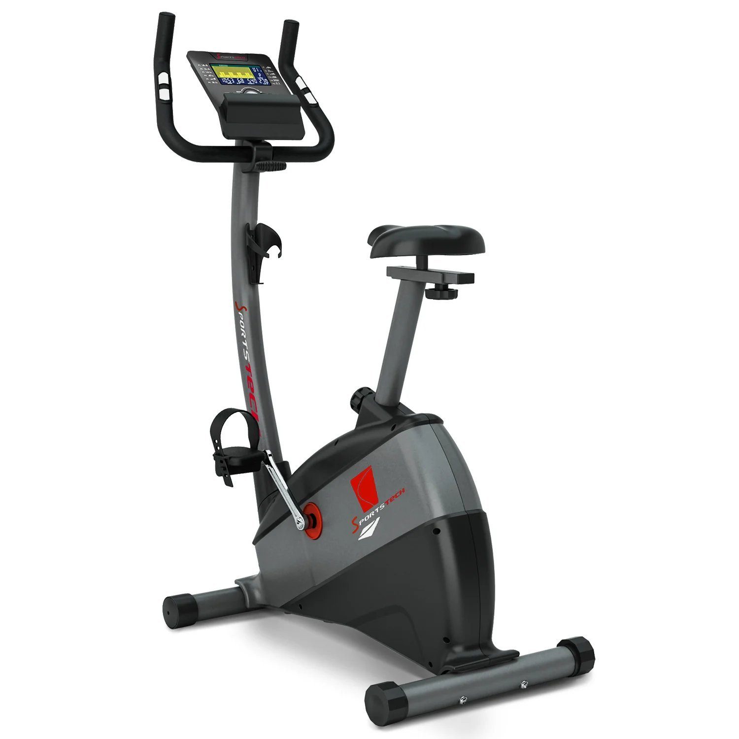 Sportstech Ergometer ESX500, Steuerung und Live & On Demand Kurse+ 5,5 Zoll Display