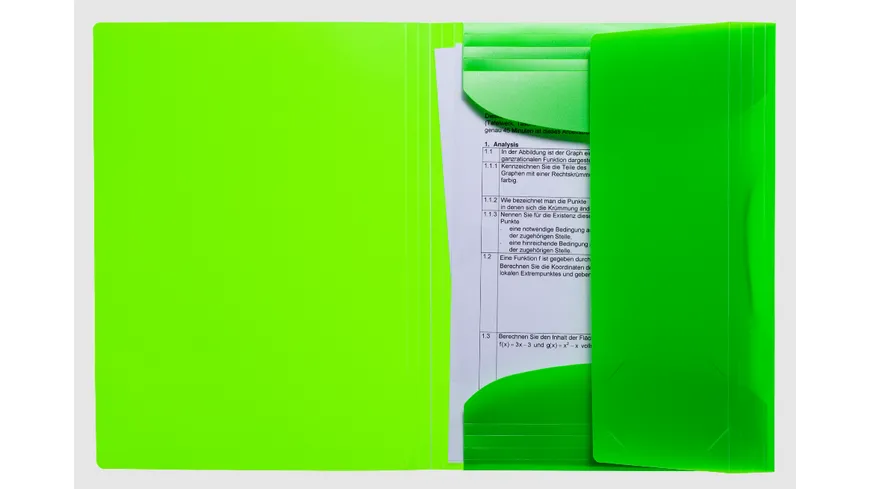 HERMA Sammelmappe A4 PP Neon grün neongruen