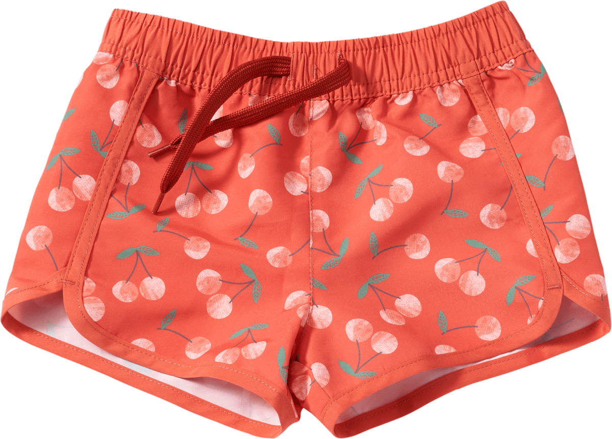 Badehose mit Kirschen-Muster, rot, Gr. 98/104, 1 St