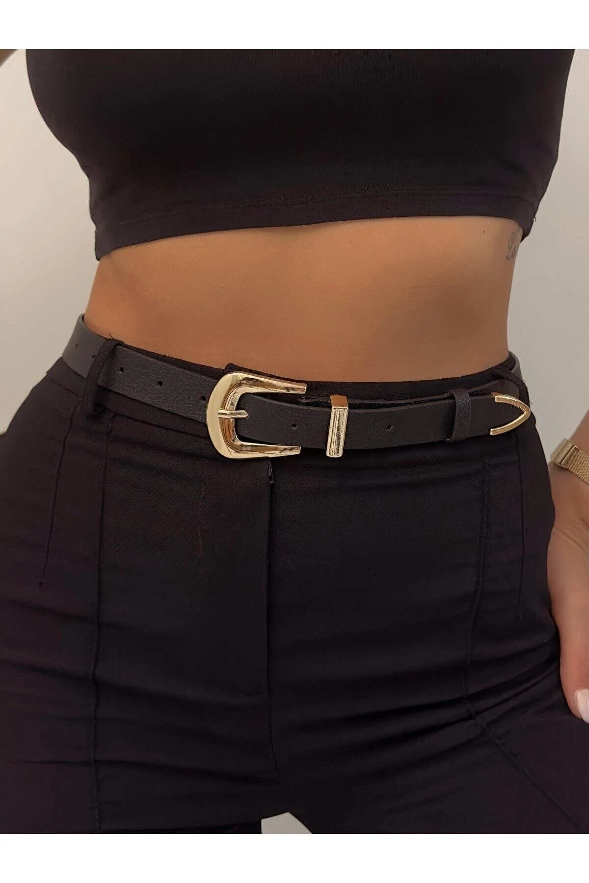 Fiori  Bridge Buckle End Suit Damen-Hosengürtel, Jackengürtel, Kleidergürtel, Hemdgürtel