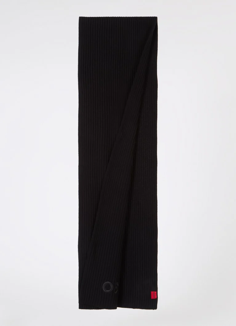 HUGO BOSS Shelf scarf with logo embroidery 220 x 35 cm