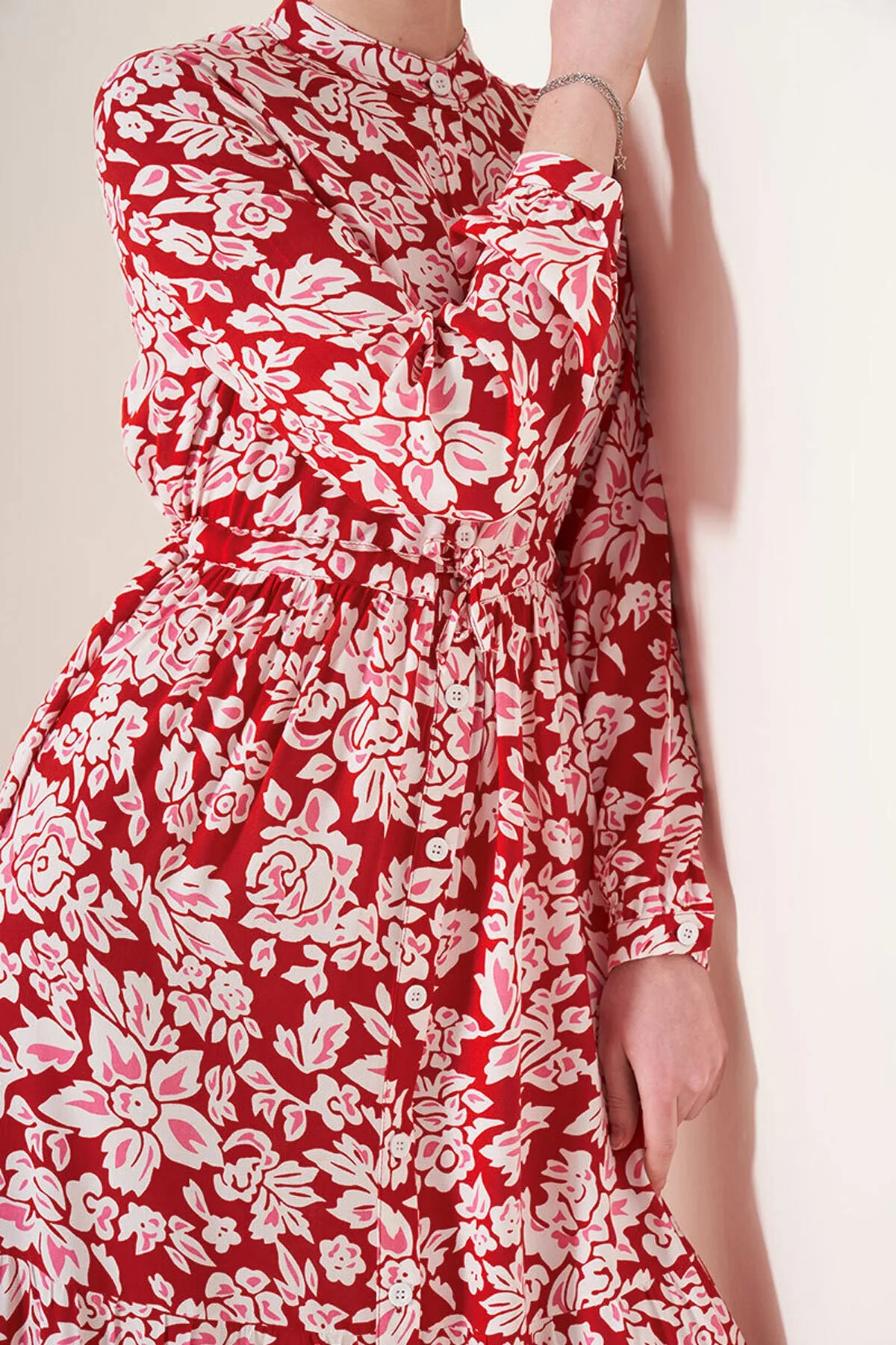 Bigdart  2144 Kleid mit gemustertem Kragen