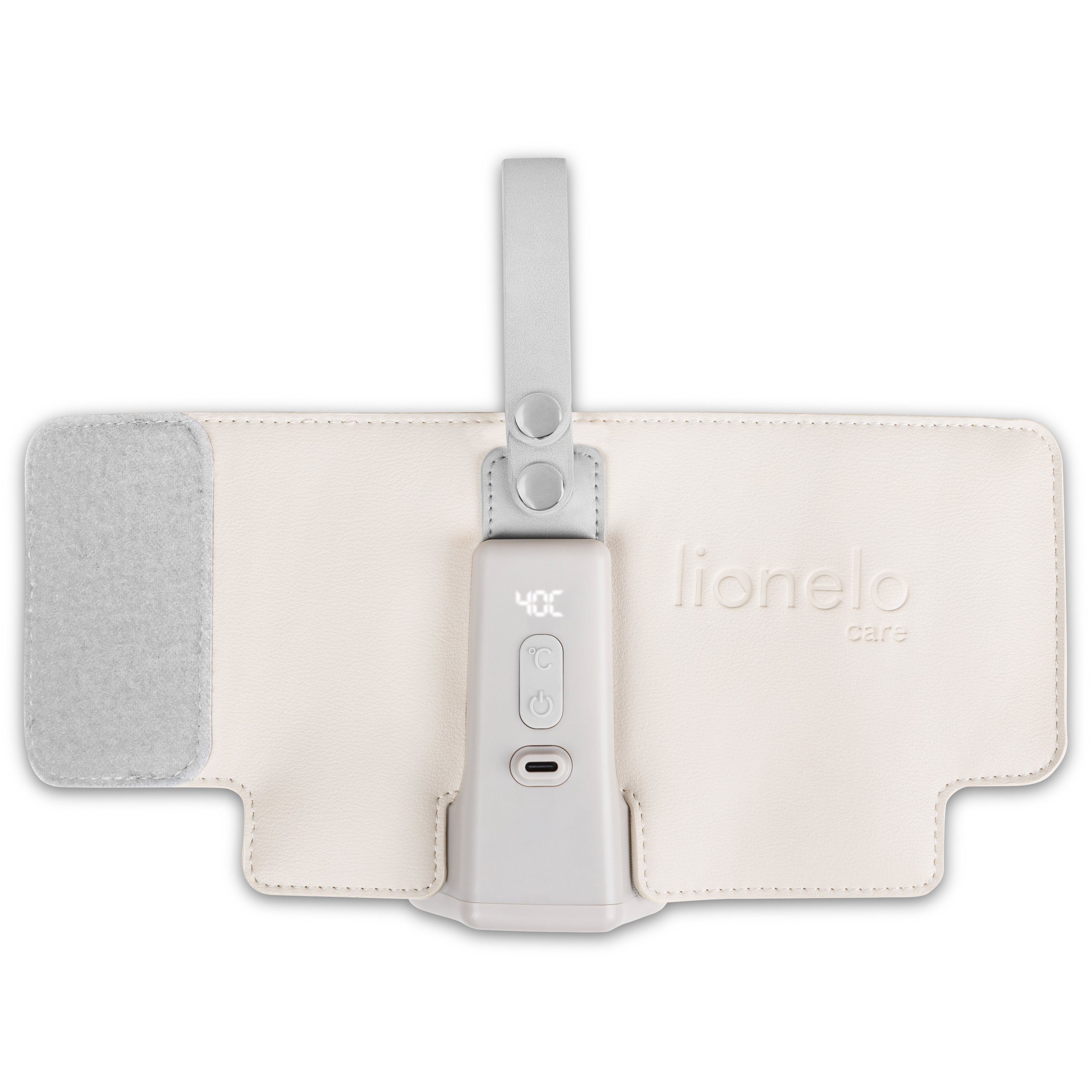 lionelo Babyflaschenwärmer THERMUP GO PLUS, Schnelles Erhitzen - 5 Temperaturen, 3000 mAh, USB