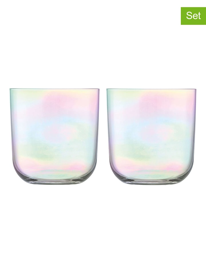 L.S.A. 4er-Set: Gläser ''Mother of Pearl'' in Bunt - 420 ml günstig kaufen onesize