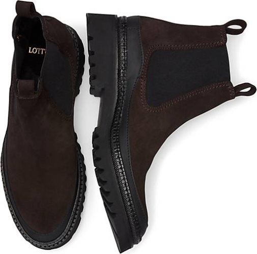 Lottusse Ankle Boot Aus Weichem Kalbsleder In Schwarz