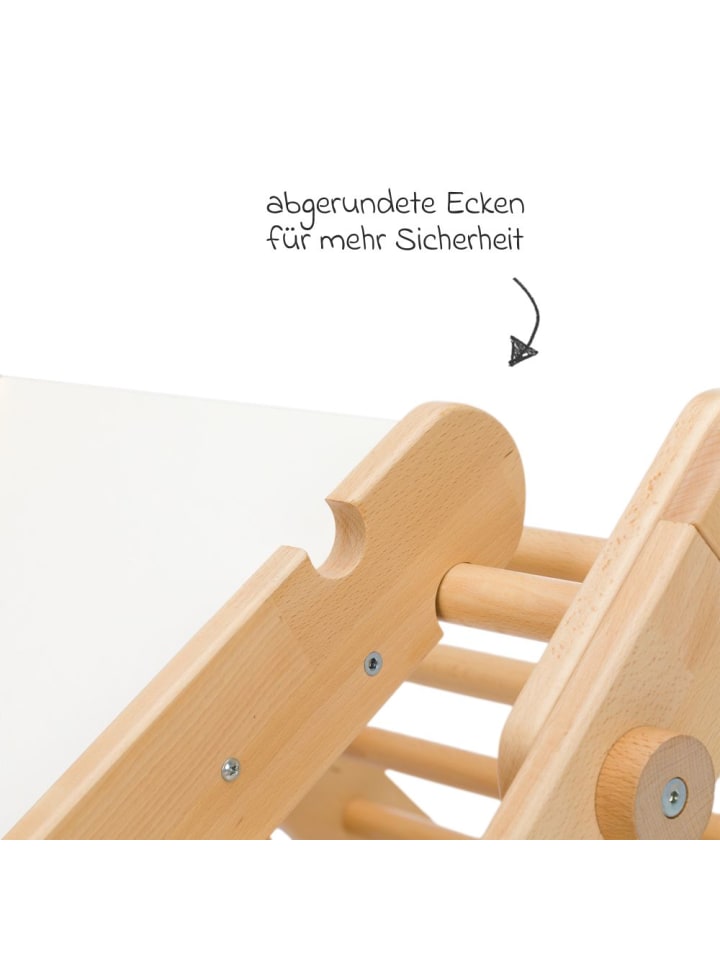 fillikid 2in1 Rutschbrett und Leiter aus Buchenholz in braun günstig kaufen onesize
