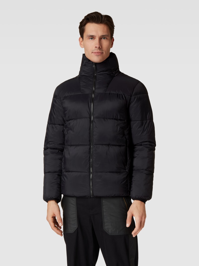 Steppjacke mit integrierter Kapuze Modell 'doli' in schwarz