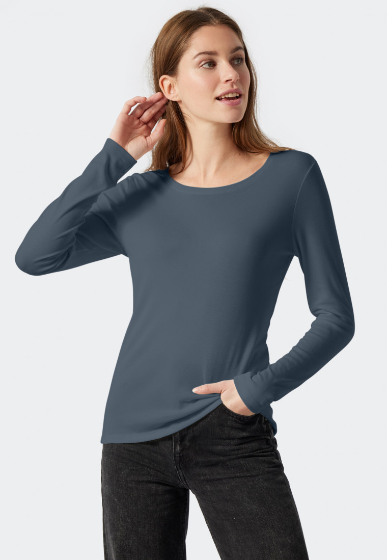 Shirt langarm jeansblau - Revival Martina