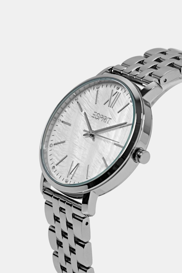 Edelstahluhr mit Leder-Armband