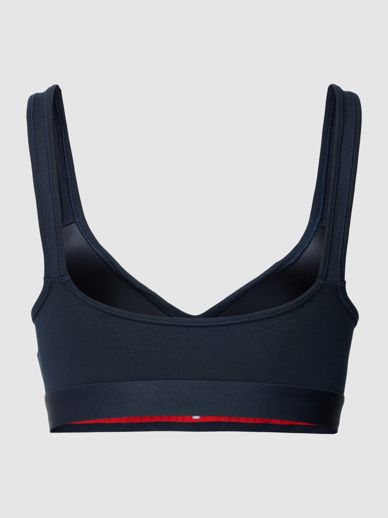 Bralette mit Label-Print Modell 'ORIGINAL' in schwarz