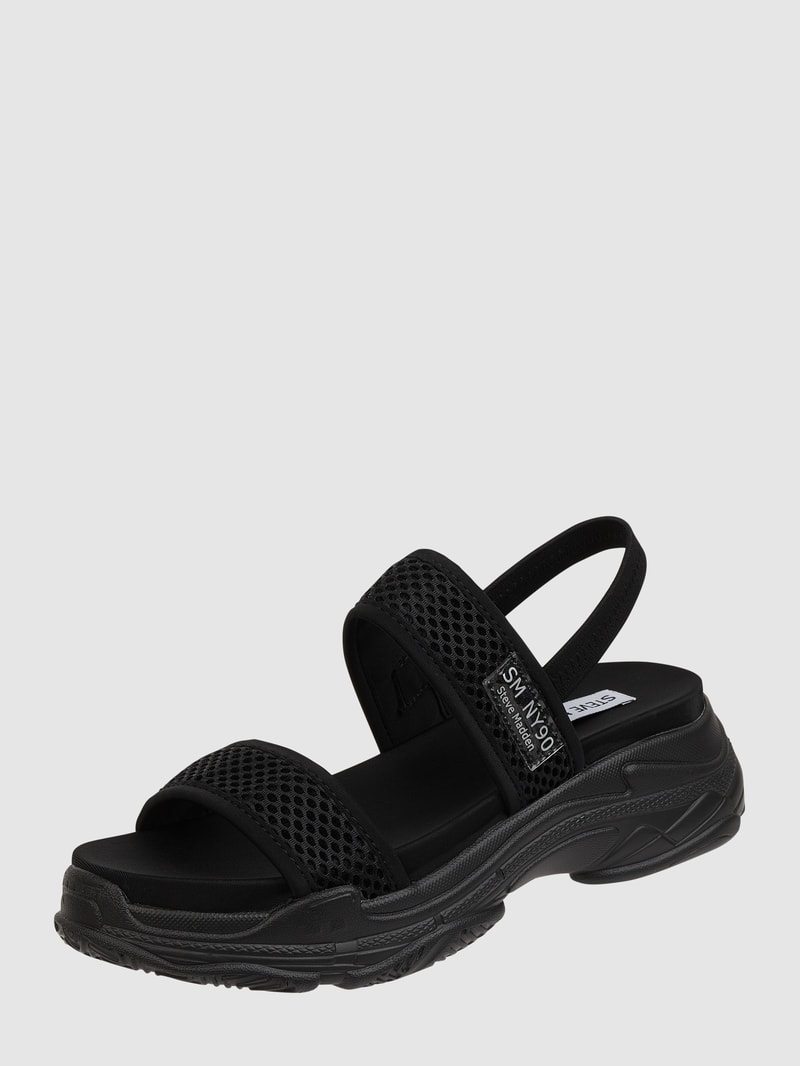 Wedges aus Textil Modell 'Samurai' in schwarz