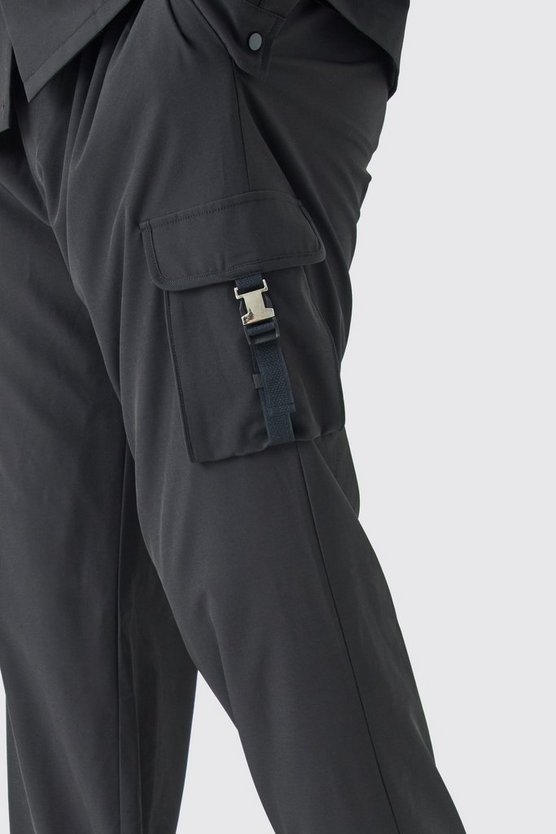 Tall Stretch Utility-Cargohose mit elastischem Bund
