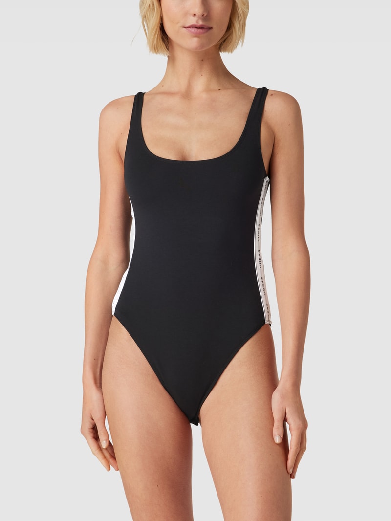 Body mit Galonstreifen Modell 'CARRIE NEW BODY' in schwarz