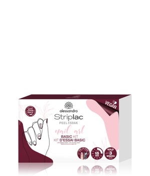 Alessandro Striplac Peel or Soak Nail Art Basic Kit Nagellack-Set-1 Stk