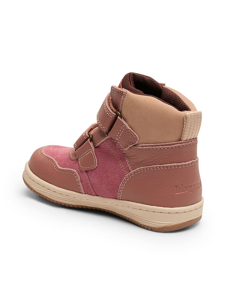 bisgaard Leder-Boots in Pink günstig kaufen