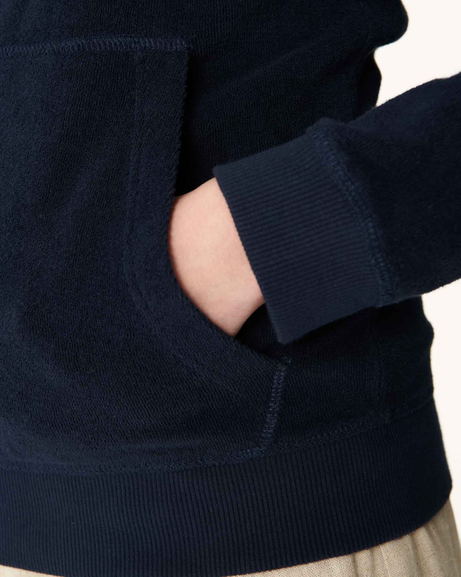 Veste zipée éponge Marine Corail