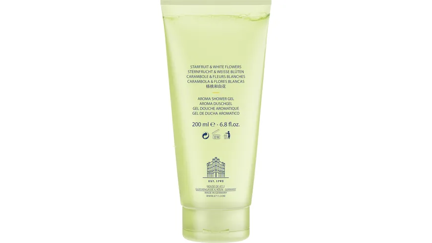 4711 ACQUA COLONIA Starfruit & White Flowers Aroma Shower Gel 200 ml