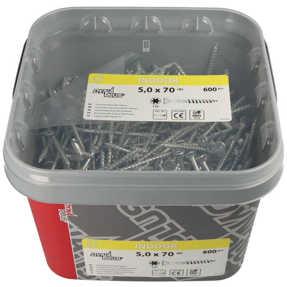 Dynaplus 0289.11.42801 Univerzální šroub VZ PK TX-25 5,0 x 120/70 mm - 250 kusů