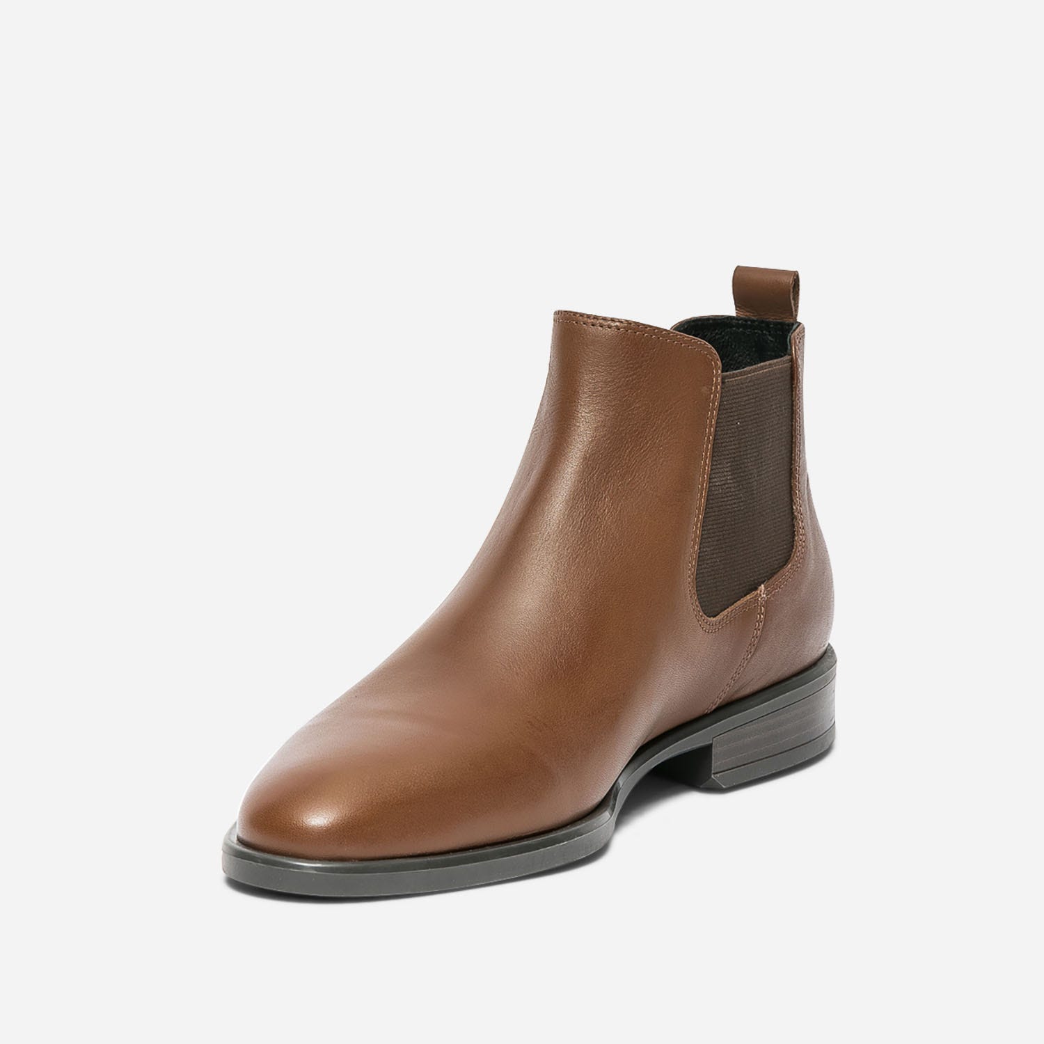 Chelsea boots ERAM FLEX cognac en cuir éco-conçu