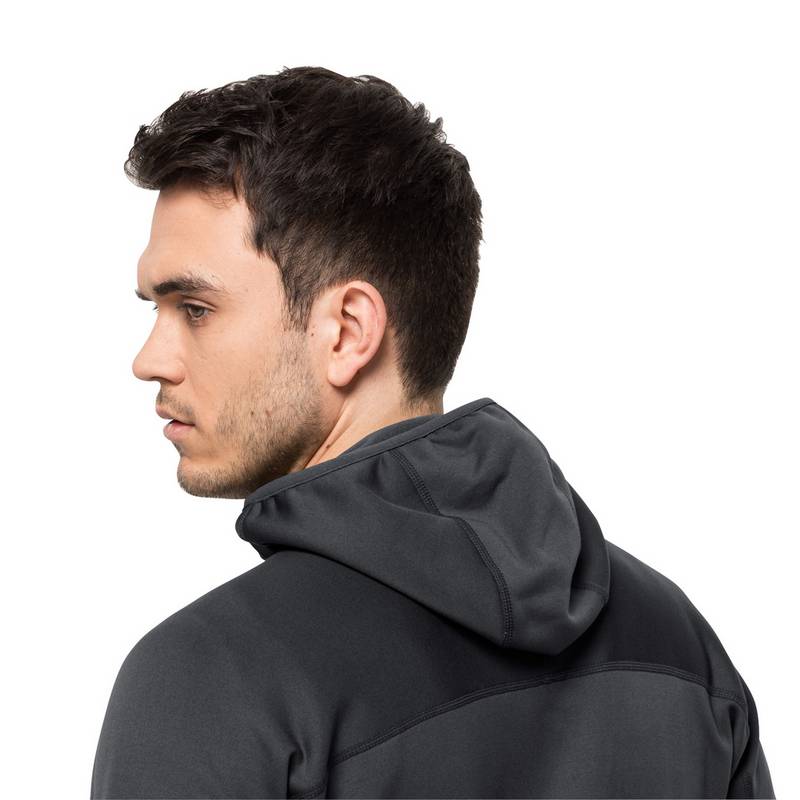 Jack Wolfskin HIRSCHBERG HOODED FZ M Fleecejacke Herren