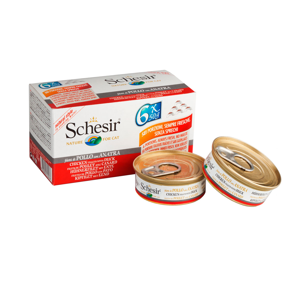 Schesir Cat Natural Huhn mit Ente Multipack kaufen