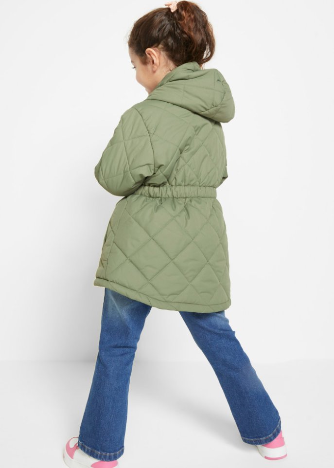 Mädchen Parka mit Rauten Steppmuster