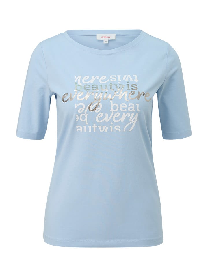 s.Oliver Shirt in Hellblau günstig kaufen