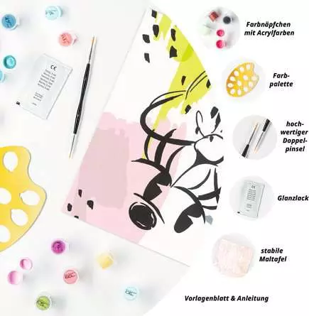 CreArt Moderne Minnie - Malen nach Zahlen für Erwachsene