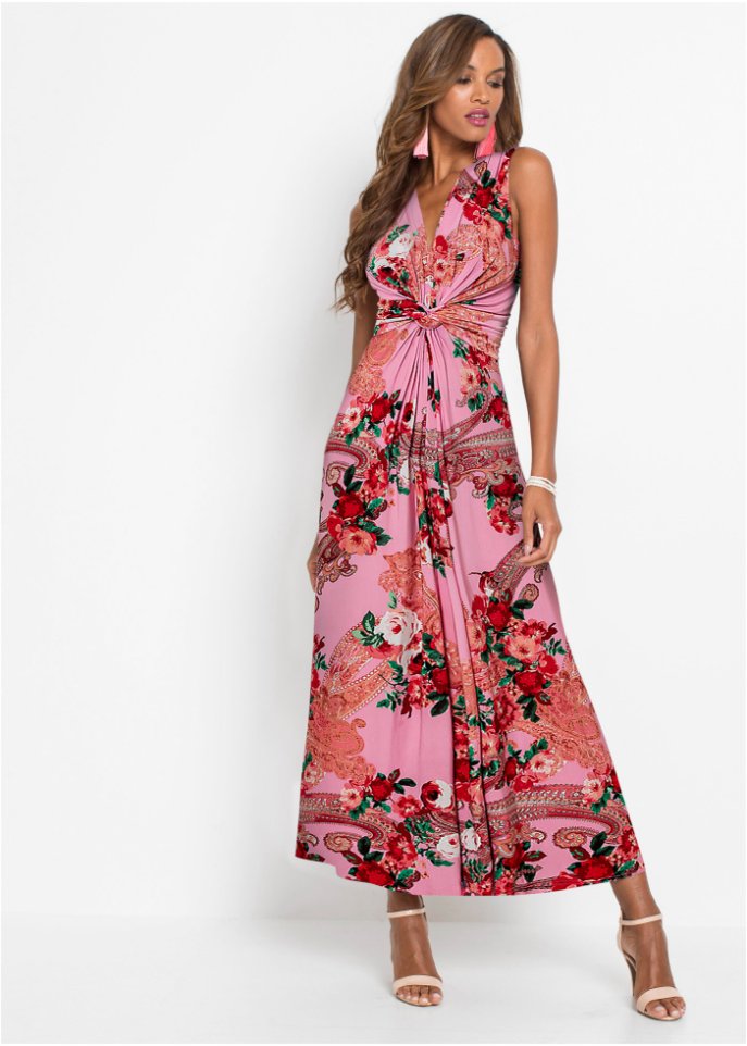 Maxikleid mit Wickeldetail