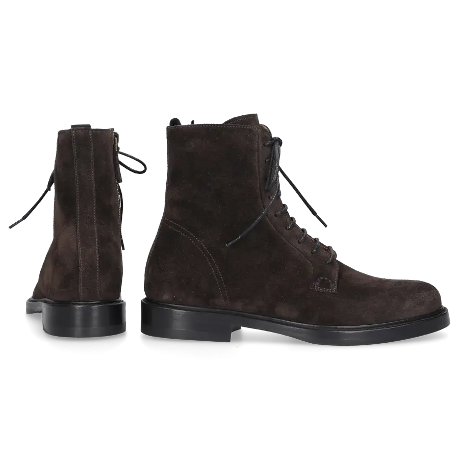 Henderson - Stiefeletten Braun AMANDA Veloursleder - braun