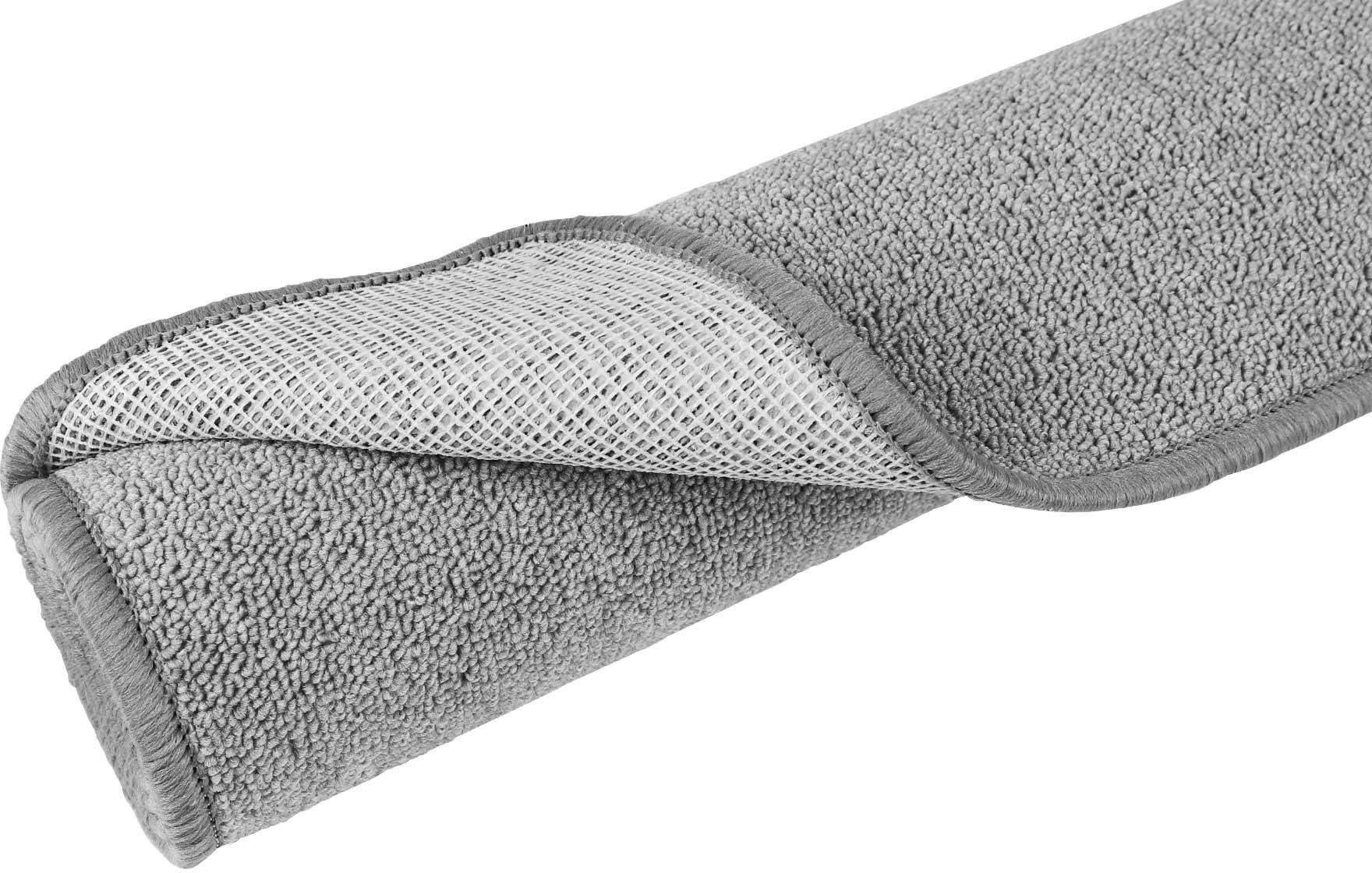 Bettumrandung MACAO Primaflor-Ideen in Textil, Höhe 4 mm, (3-tlg), Bettvorleger, Läufer-Set für das Schlafzimmer, Uni Farben