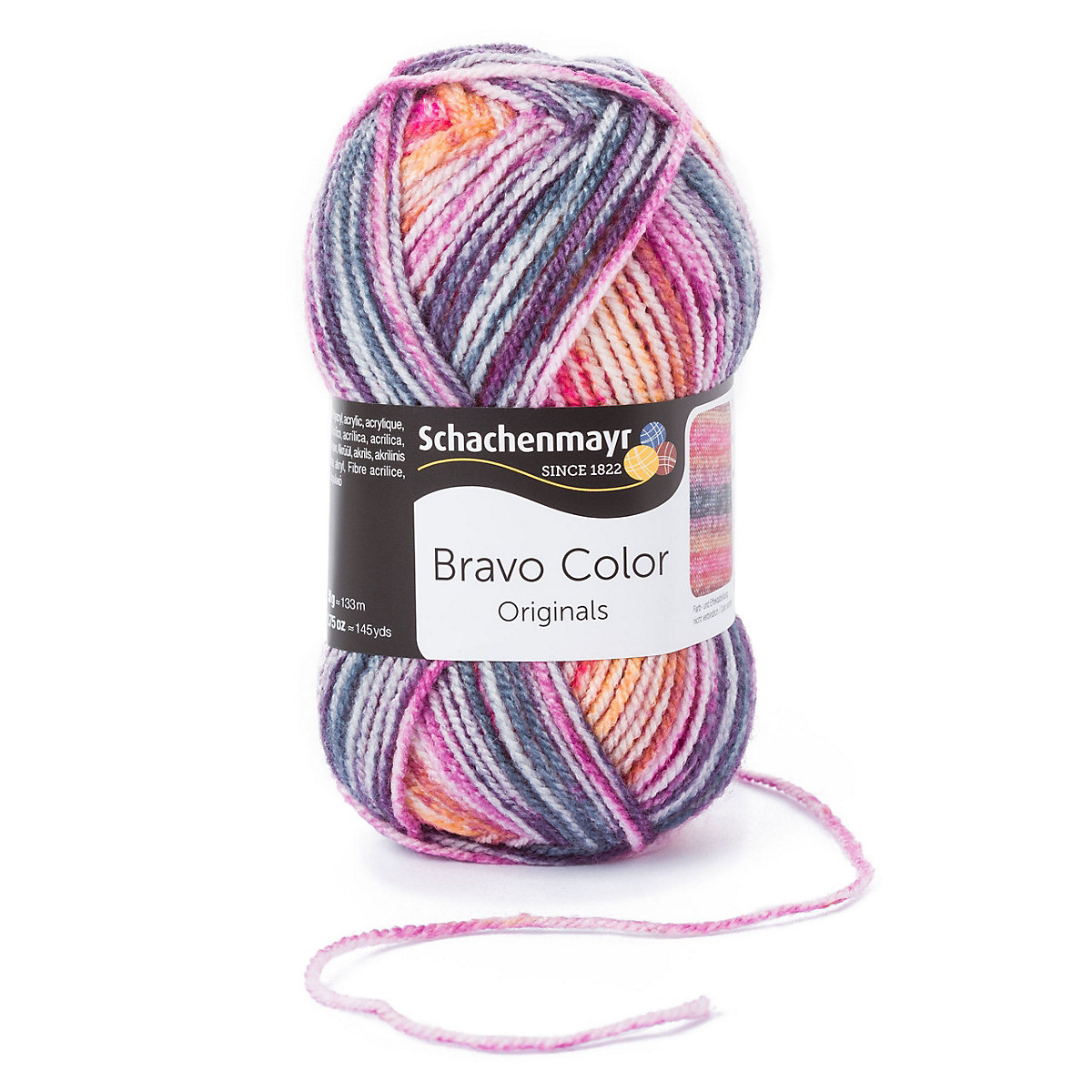 Handstrickgarne Bravo Color, 50g Lollipop