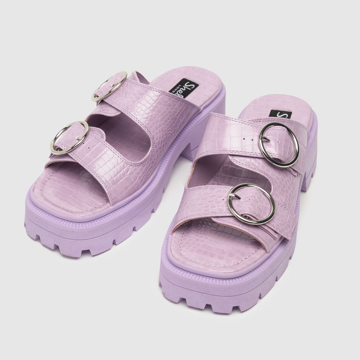 Shellys London – Annie – Lila grova sandaler med tå