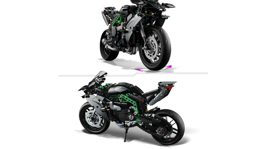 LEGO 42170 | Technic Kawasaki Ninja H2R Motorrad 42170, Geschenk für Kinder