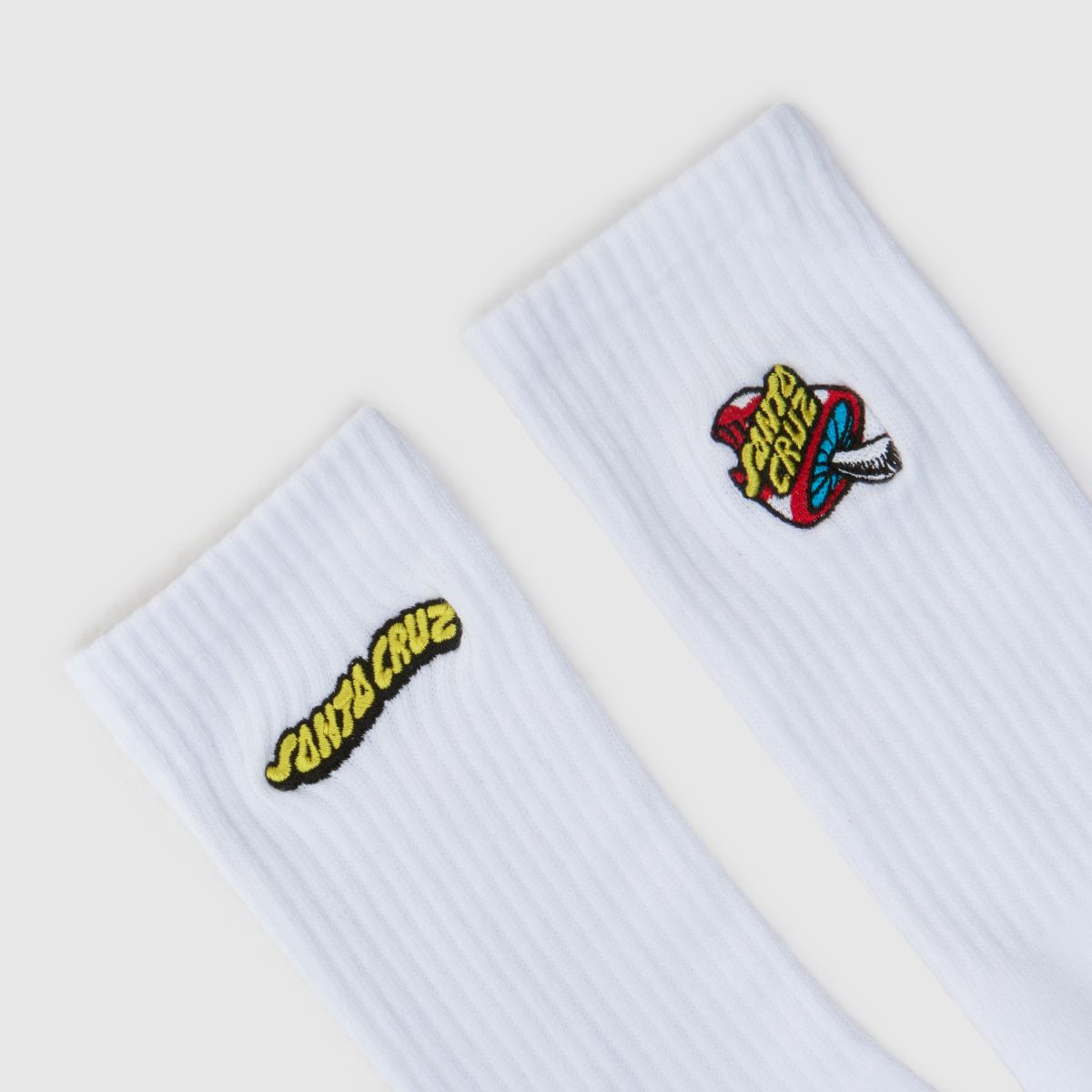 Santa Cruz vita rundade strumpor 2-pack