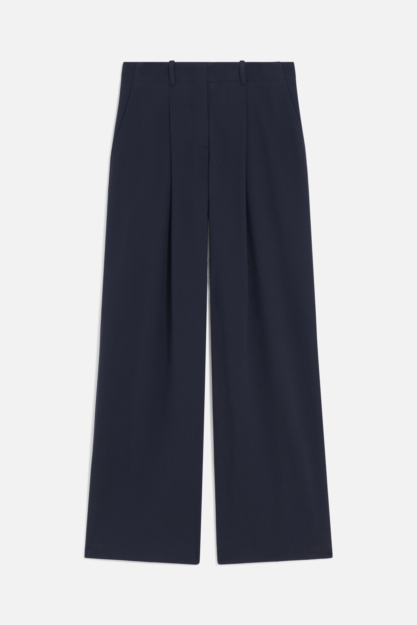 Pantalon principe bleu marine femme