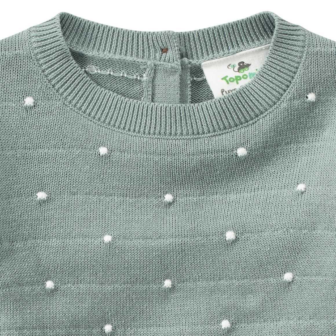 Baby Strickpullover mit Punkte-Allover