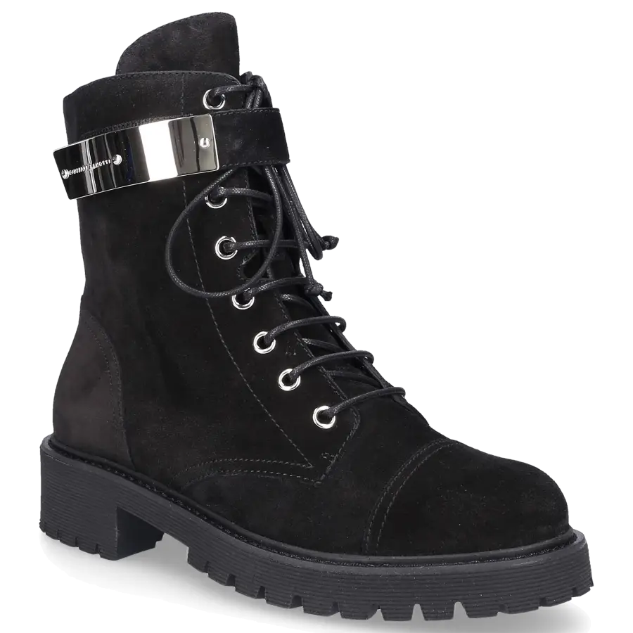 Giuseppe Zanotti - Stiefeletten THORA Veloursleder - schwarz