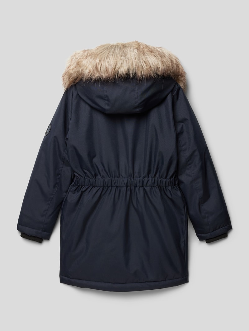 Parka mit Kapuze Modell 'KOGIRIS' in marineblau