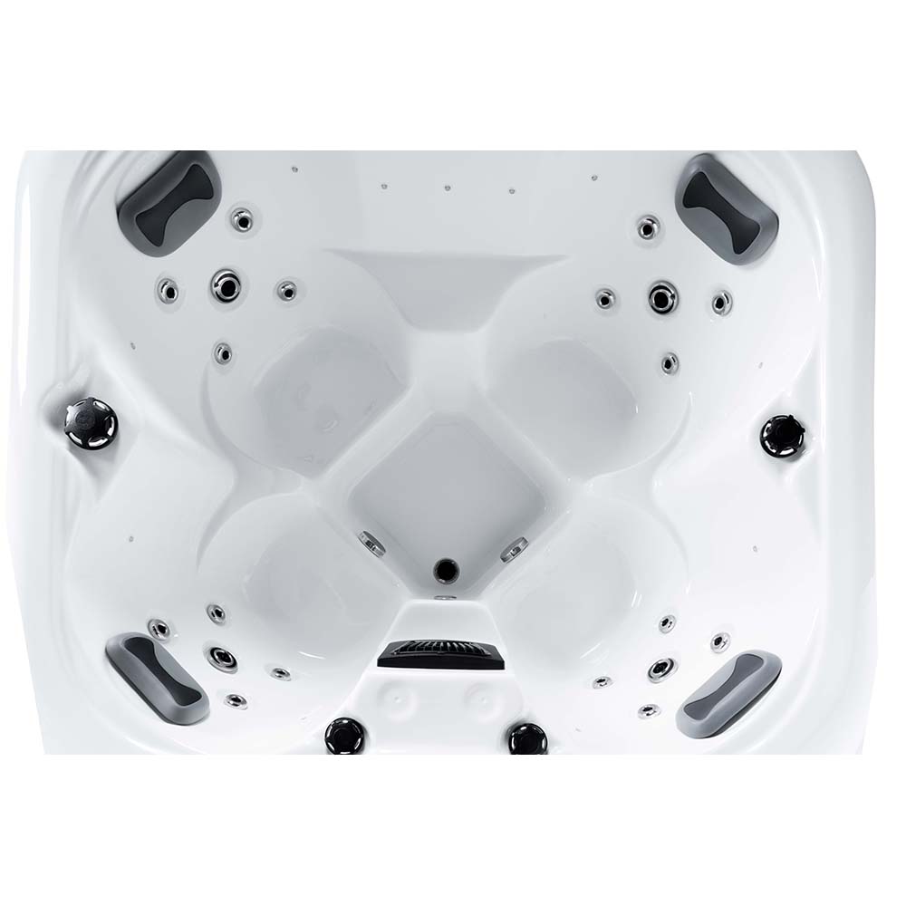 Home Deluxe Outdoor Whirlpool SEA STAR - mit Treppe und Thermoabdeckung