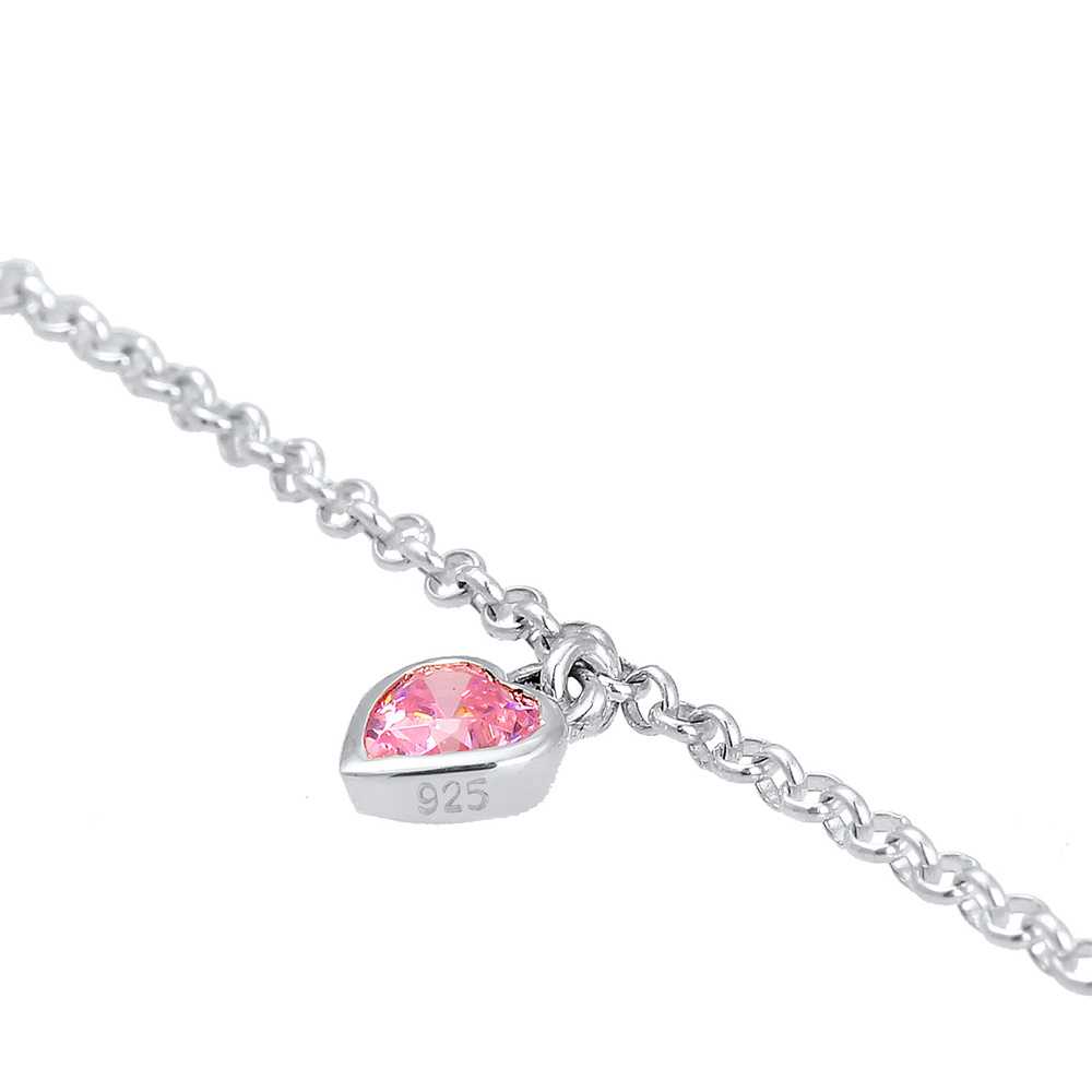 Elli Elli Bracelet Kinder Herzen Heart Zirkonia Erbskette 925 Silber Bracelet