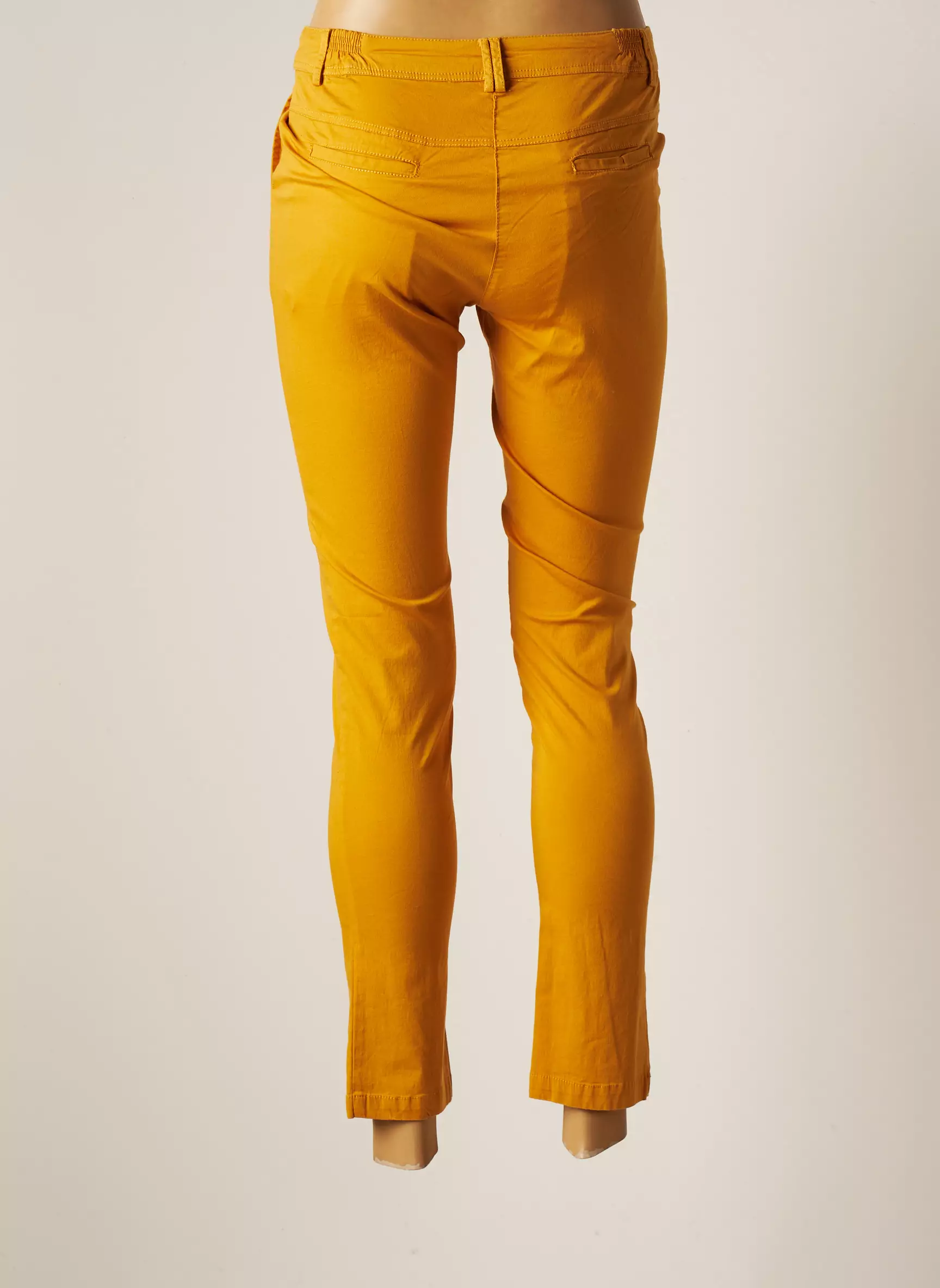 Agathe   Louise Pantalon7 8 Femme couleur jaune