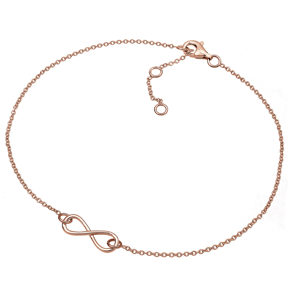 Elli Elli Bracelet de Cheville Femmes infinité élégant en argent sterling 925 Bijoux