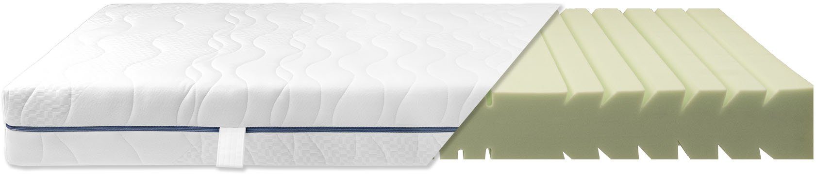 Komfortschaummatratze EvoX 23, Breckle Northeim, 23 cm hoch, Matratze aus langlebigem Qualitätsschaum, 90x200 cm und weitere Größen